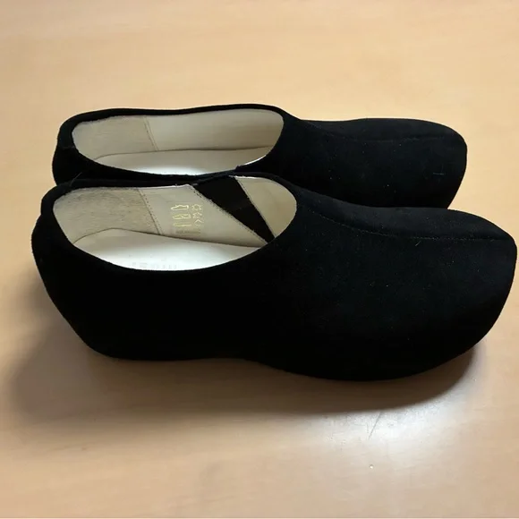 Terhi Polkki Black Suede Women's Clog - Picture 7 of 11